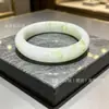 Pulseira de Jade para Mulheres com Sensação de Gelo, Calcedônia Fresca de Cor Clara, Acessórios Diários Estilo Chinês Em Estoque Dropshipping