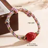 Atacado Mineral Cru Natural Alto Teor Cinábrio Vermelho Imperial Contas da Fortuna Pulseira String Estilo Xizang Pulseira Tendência Feminina Mais Vendida
