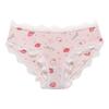 Amazon Tamanho Europeu e Americano Roupas Íntimas Femininas de Renda Estampada para Meninas Cintura Média Estilo Japonês Tanga Feminina Atacado 3006