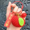 Colgante de Peluche Cosas Buenas Suceden Tejido a Mano Paz y Alegría Sakura para Ti Llavero de Bolso Accesorios Pequeños Venta al por Mayor