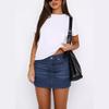 Falda de Mezclilla Casual de Moda Retro Slim Stretch Transfronteriza de Comercio Exterior Europeo y Americano para Mujer