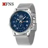 OFNS Venta Caliente Reloj de Cuarzo para Hombre de Negocios Casual con Tres Ojos y Seis Manecillas Multifuncional Impermeable con Calendario