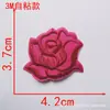 Tamanho pequeno, médio e grande autoadesivo bordado de flor de rosa adesivo de tecido patch branco patch decorativo para roupas flor de tecido acessórios de vestuário