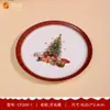 Série de Natal Louça de Melamina, Material de Grau Alimentício, Louça de Imitação de Porcelana para Uso Doméstico e Comercial, Copos, Tigelas, Pratos, Xícaras de Café, Feito Sob Medida
