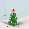 Paisagem miniatura de boneco de neve de Natal, arranjo em vaso com cena de neve, pequenas peças decorativas, pingente de chaveiro Papai Noel, presentes de resina, atacado