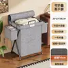 Cesta de Lavandería Plegable de Alto Valor y Gran Capacidad para el Hogar con Tapa para Almacenamiento de Ropa Sucia Cesta de Baño Ducha Cesta de Lavado