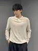 Camisa de Punto para Hombre Verano 2026 Estilo Old Money Lujo Ligero Cuello Camisero Manga Larga, Transpirable, Casual, Versátil, Moderna