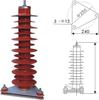 Pára-raios de óxido de zinco com isolamento composto de 35KV HY5WZ-51/134 cabo de linha de alta tensão tipo suspensão tipo assento