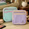 Bolsa Transparente Diversa para Viajes y Exteriores, Bolsa de Tofu de Colores, Bolsa de Malla Ultraligera, Multifuncional, Duradera, Gran Capacidad