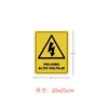 Varias pegatinas de advertencia en tamaño de España: 20X25Cm