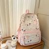 Transfronterizo 2025 Nueva Mochila Escolar para Estudiantes de Preparatoria Femenina Nicho Linda Gran Capacidad Mochila Casual Mochila Estilo Universitario Masculino