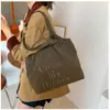 Bolsa de Hombro Bordada con Letras Estilo Coreano para Mujer, Bolso de Mano Ligero de Nylon de Gran Capacidad Nuevo, Bolso Cruzado Casual para el Hombro
