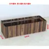 Caja de Flores Anti-corrosión de Madera Maciza Maceta para Plantar Verduras en Piscina Balcón Valla Maceta para Suculentas Tamaño Grande Tamaño Extra Grande Envío Gratis