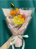 Campanas de viento hechas a mano, creativas y caseras, hechas con palos trenzados, tulipán tejido con flores, paquete de material para el Día de San Valentín para novia