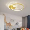 Luz para habitación infantil, creativa y única, minimalista nórdica, moderna, en forma de corazón, cálida y romántica, luz de techo LED para habitación de niña
