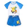 Baokemeng Meninos e Meninas Terno de Verão Algodão Puro Infantil Verão 2023 Novo Camiseta de Manga Curta Shorts Esportes Conjunto de 2 peças