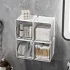 Gabinete de baño, caja de almacenamiento para mascarillas faciales, gabinete de pared, encimera, gabinete debajo del espejo, estante cosmético sin taladro