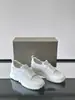 Tênis de Corrida Minimalista Transfronteiriço Flyknit Couro Bico em Couro Genuíno Ga com Serrilhado Embossado Solado Grosso Sapatos de Comutador Masculinos