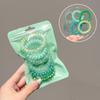 Verano Simple Nuevo Anillo para el Cabello de Línea Telefónica Cuerda para el Cabello Moño Cuerda para el Cabello Alta Elasticidad Cabello de Mujer Adorno para el Cabello