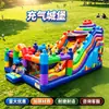 Mercado Exterior Castillo Hinchable Grande con Tobogán Parque de Juegos Stand Equipo de Diversión para Padres e Hijos