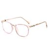 Fabricantes de monturas de gafas con película anti-luz azul al por mayor montura de gafas TR90 montura redonda transfronteriza estilo disponible para hombres y mujeres 2251