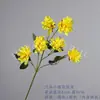 Yellow Artificial Flower Bouquet Wedding Scene Rose Butterfly Orchid Floral DIY Materials Decoration Props