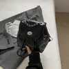Mochila pequeña portátil con cadena rómbica informal de estilo coreano para mujer, recién llegada, bolso bandolera de estilo elegante, bolso de viaje moderno, 2024