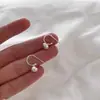Pendientes de Flor de Lazo Estilo Coreano con Circonita para Mujer, Dulces, de Alta Gama, Elegantes y de Diseño, Pendientes de Lujo de Nicho Accesible