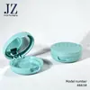 Pedido Jinze: Estuche Compacto Redondo con Tapa de Cierre a Presión para Polvos, Material de Empaque de Tubo Vacío de Plástico