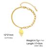 Moda Simple Tentación de Comida Damas Chica Pulsera Romántica Corte Acero de Titanio Colgante de Helado Pulsera de Acero Inoxidable