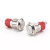 Interruptor de chave metálico de 19mm 15A de alta corrente, cabeça plana com luz, autotravante, reset, símbolo de energia