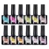 Nuevo gel de esmalte de uñas de ojo de gato, esmalte de uñas en gel, pegamento de color para uñas con agujero negro, pegamento de ojo de gato transfronterizo para pegamento de uñas al por mayor