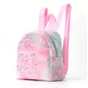 Comercio Exterior Transfronterizo Más Vendido Mochila Mini Acolchada de PU Multicolores Arcoíris para Mujer, Bolso Escolar Casual de Moda de Gama Alta
