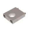 Suporte de Painel de Laboratório Braçadeira de Tubo Liga de Alumínio Bloco Quadrado Suporte Duplo Furo Tubo de Linha de Gás 1/4 3/8 1/ 2 polegada