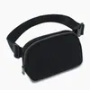 Bolsa de cintura impermeável de nylon estilo Lulu para esportes ao ar livre, multifuncional, fitness, transversal, para celular, para homens e mulheres