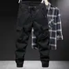 Novas Calças Cargo Militares de Comércio Exterior para Homens, Calças Jogger Largas da Moda com Vários Bolsos para Caminhadas ao Ar Livre e Uso Casual