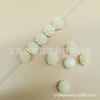 Cuentas de Loto de Colores Dulces 12 mm Polvo de Concha Sintética Repujado DIY Collar de Mano Cuentas Espaciadoras Manualidades Joyería Accesorios Venta al por Mayor