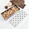 Herramientas para Barbacoa Caja Ahumadora de Acero Inoxidable Caja de Madera Frutal Caja de Carbón Barbacoa Barbacoa Caja Picante Barbacoa al Aire Libre