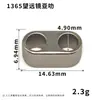 Hebilla ajustable de doble agujero de 5-10 mm, herraje para cordón de teléfono de aleación de zinc, tope de cordón, telescopio metálico de dos vías
