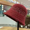 Sombrero de Pescador Tejido Jacquard Estilo Japonés para Mujer, Sombrero Versátil con Protección para las Orejas, Sombrero Tipo Cubo de Aspecto Natural Adelgazante, Sombrero Cloche Cálido para Otoño e Invierno