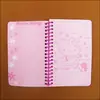 Cuaderno Pequeño de Espiral, Cuaderno Conveniente, Cuaderno Fresco de Dibujos Animados Coloridos con Bolsillo de Solapa de Espiral para Pantalones