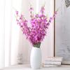 Flor artificial de orquídea danzante de 5 tenedores, arreglo floral para boda, decoración del hogar, ramo de flores artificiales nórdico, adornos para mesa de comedor y sala de estar.