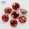 Agujero Doble Redondo Circonita Cúbica Zirconia Piedra Suelta Perforada con Agujeros Pendientes Blancos Coloridos Colgante Collar Pulsera de Cuentas Sueltas para Manualidades
