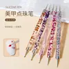 Atacado de Fábrica Transfronteiriço Kit com 5 Peças Caneta de Ponto Dupla Finalidade Caneta de Ponto para Pintura com Diamante Broca de Ponto Ferramentas para Caneta de Manicure