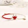 Collar de Plata de Ley S925 Un Ciervo Te Tiene Cadena de Clavícula Cambia de Color Sensible a la Temperatura Colgante Red de Internet Femenino Regalo de Navidad