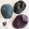2025 Nueva Moda Retro Gorra de Mezclilla Adelantada Calle Casual Versátil Boina Chica Popular Gorra de Pico Gorra de Pintor