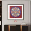 Pintura Decorativa de Buena Fortuna y Prosperidad para Sala de Estar y Pasillo, Arte de Pared Atractor de Riqueza Estilo Song Zen Homestay Sala de Té Hecho a Medida