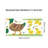 Pegatinas de Pared Autoadhesivas de Patito de Dibujos Animados Lindas para Fondo de Habitación Infantil Pegatinas Decorativas para Guardería BR0479E