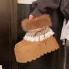 Botas de Neve Grossas, Forradas com Lã e Aconchegantes para Mulheres Baixas, Botas de Neve Quentes de Inverno para Mulheres, Novo Modelo 2025