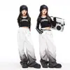 Roupas de Dança Jazz para Meninas, Roupas de Moda Street Dance Hip-Hop Tendência para Crianças, Trajes Estilosos de Hip-Hop para Apresentação Infantil